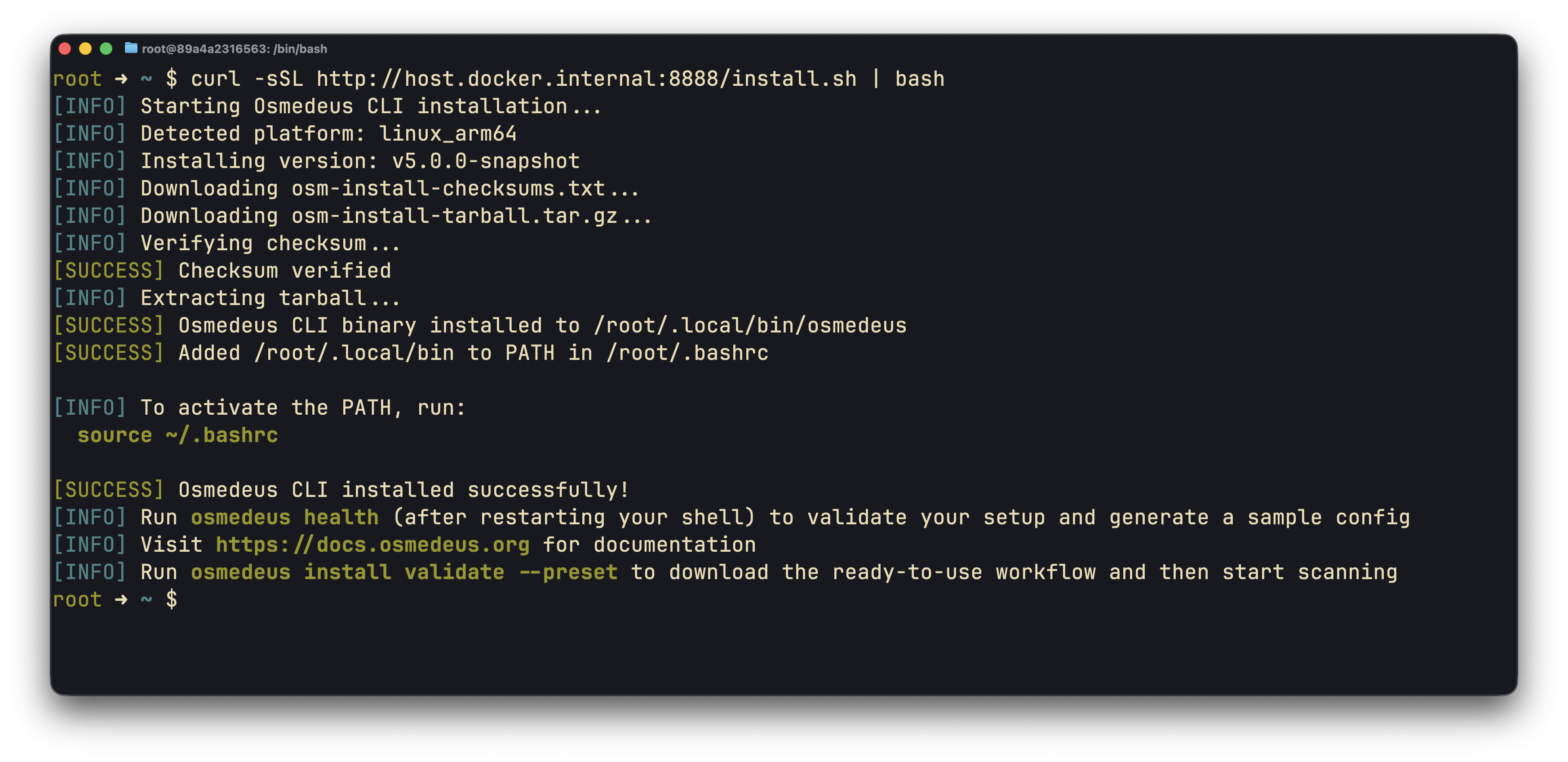 Quickstart - Osmedeus Docs